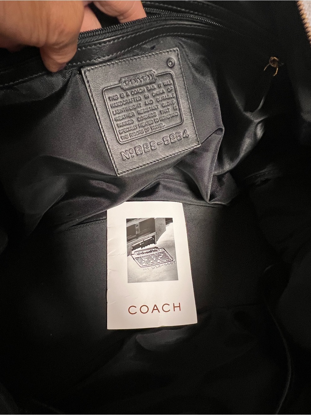 Vintage Coach Black Leather Duffel Bag for Men - Picture 9 of 14